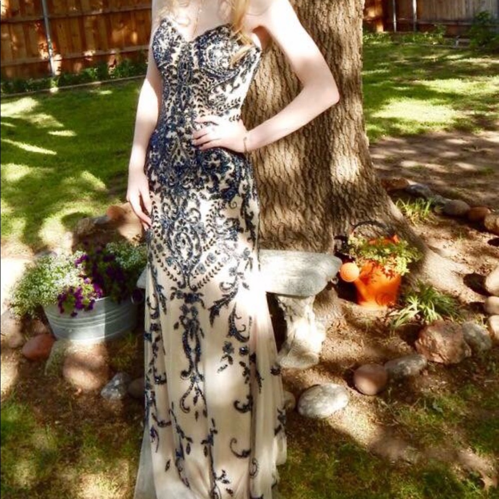 Beautiful beaded formal dress